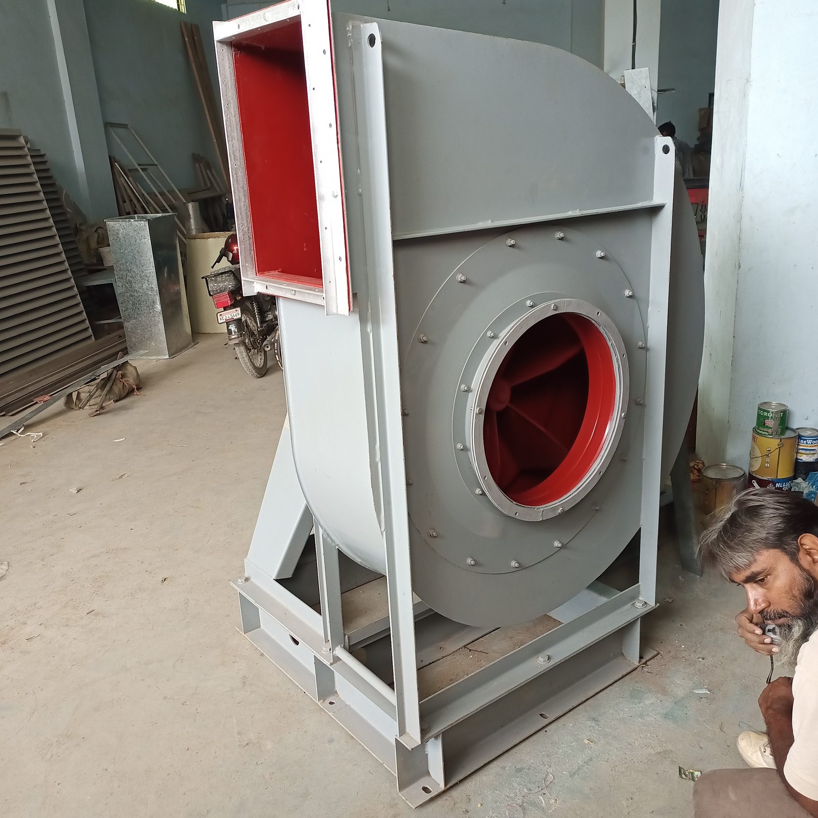 Centrifugal blower fan unit