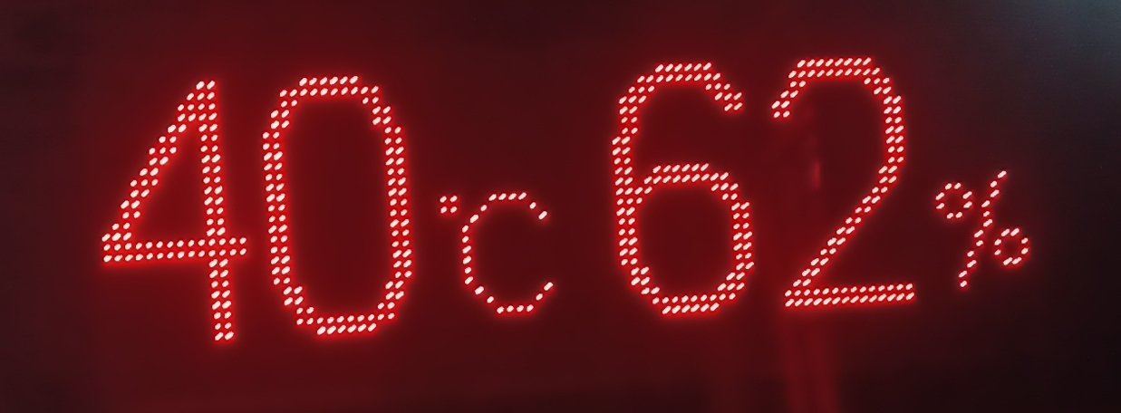 Digital temperature and humidity readout